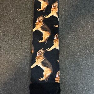 German Shepherd Themed Black Socks